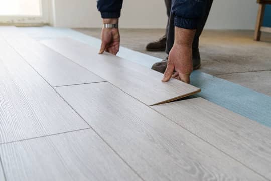 Mop and Glo Floor Cleaner on vinyl floors