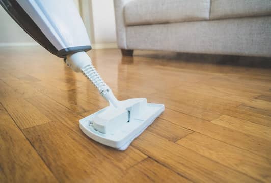 Use steam mops on sealed floors only