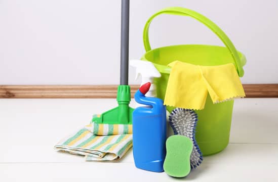 Storing your mop after cleaning