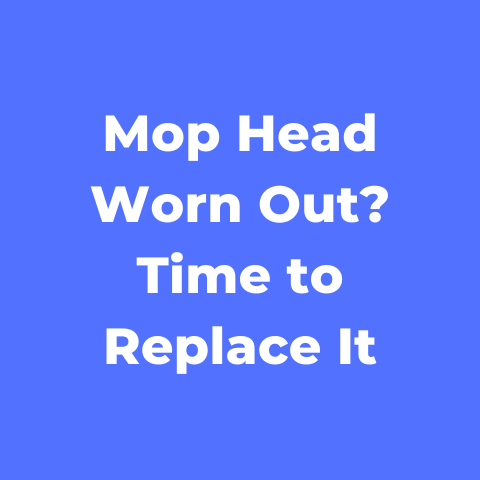 Mop Head Worn Out? Time to Replace It
