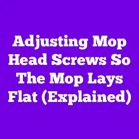 Adjusting Mop Head Screws So The Mop Lays Flat (Explained)