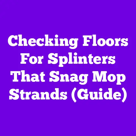 Checking Floors For Splinters That Snag Mop Strands (Guide)