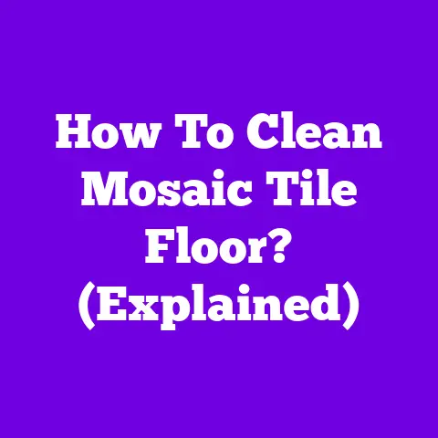 How To Clean Mosaic Tile Floor? (Explained)