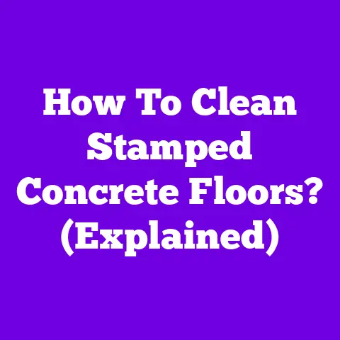 How To Clean Stamped Concrete Floors? (Explained)