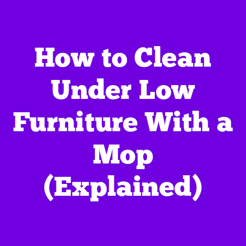 How to Clean Under Low Furniture With a Mop (Explained)