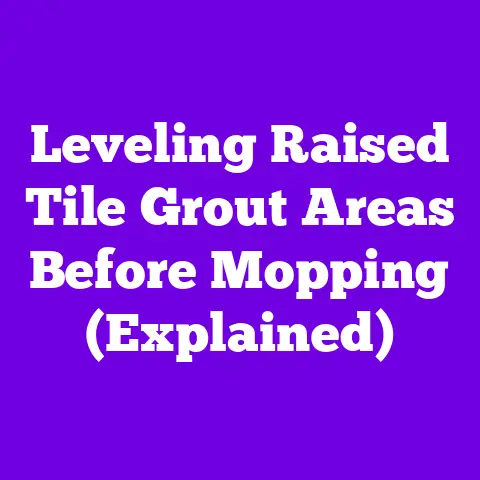 Leveling Raised Tile Grout Areas Before Mopping (Explained)