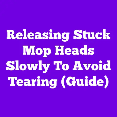 Releasing Stuck Mop Heads Slowly To Avoid Tearing (Guide)