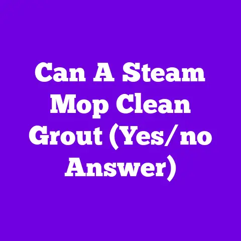 Can A Steam Mop Clean Grout (Yes/no Answer)