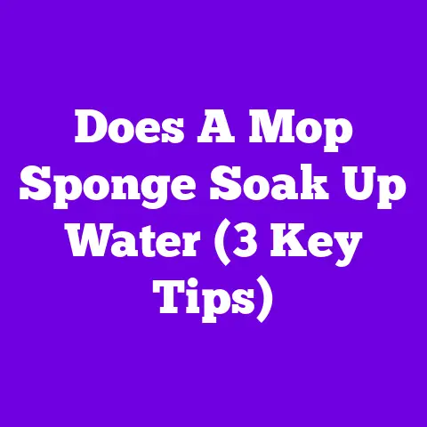 Does A Mop Sponge Soak Up Water (3 Key Tips)