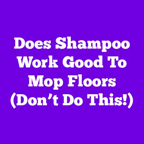 Does Shampoo Work Good To Mop Floors (Don’t Do This!)