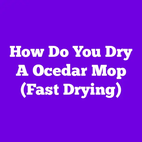 How Do You Dry A Ocedar Mop (Fast Drying)