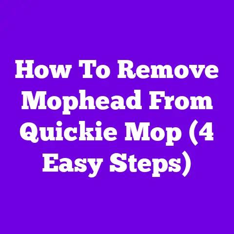 How To Remove Mophead From Quickie Mop (4 Easy Steps)
