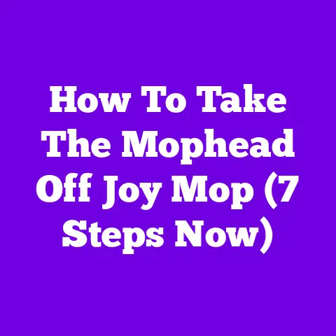 How To Take The Mophead Off Joy Mop (7 Steps Now)